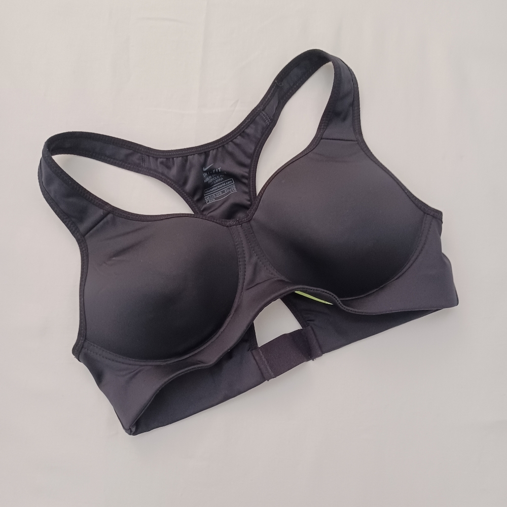 Women's Nike Black Sports Bra- 32 B - Picture 3 of 9